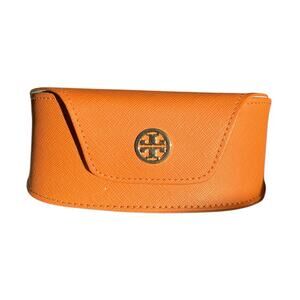 Tory Burch Burnt Orange Sunglasses Eyeglasses Leather Case